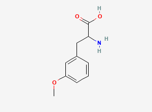 Two-dimensional chemical structure of 2-Amino-3-(3-methoxyphenyl)propanoic acid
