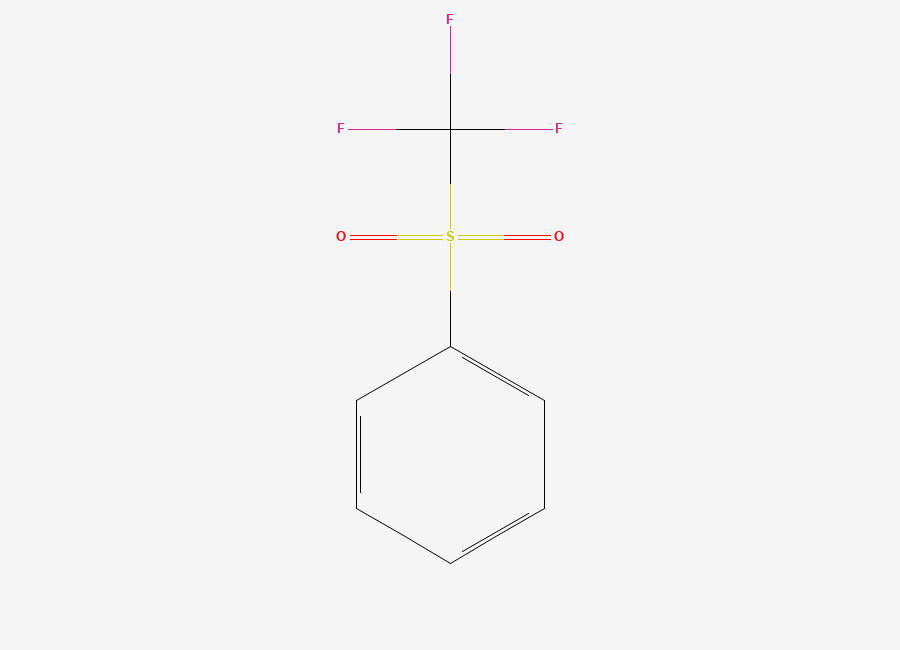 Two-dimensional chemical structure of Phenyl Trifluoromethyl Sulfone