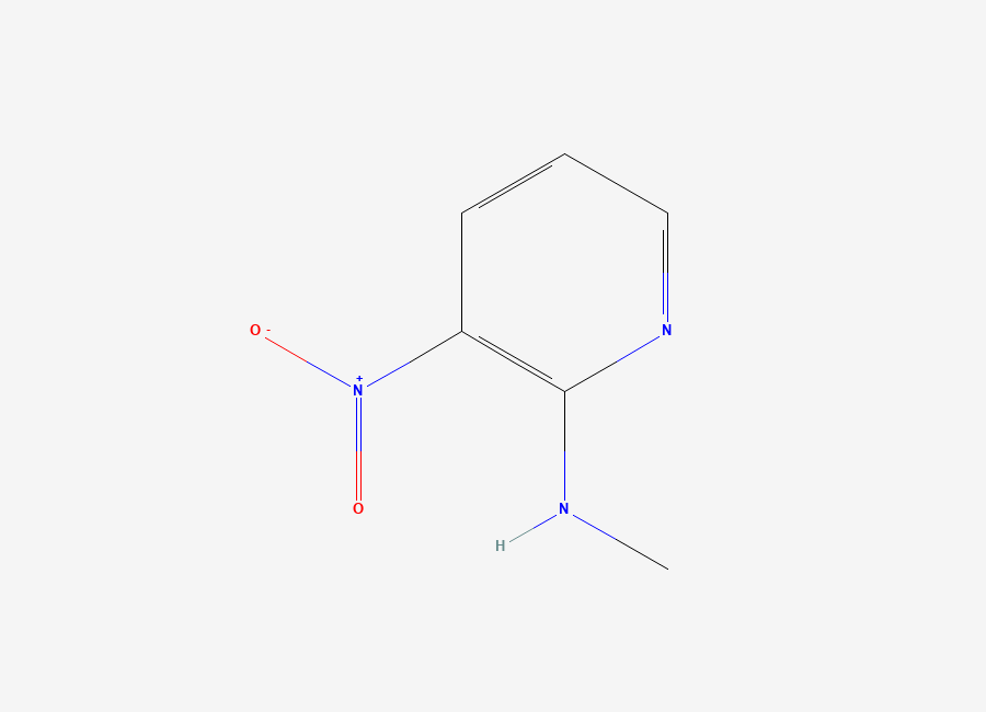 Two-dimensional chemical structure of N-Methyl-3-nitro-2-pyridinamine