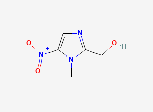 Two-dimensional chemical structure of Hydroxy Dimetridazole, CAS 936-05-0