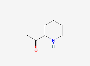 Two-dimensional chemical structure of 2-Acetylpiperidine