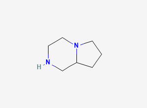 Two-dimensional chemical structure of Octahydropyrrolo(1,2-a)pyrazine