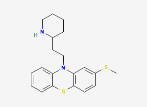 Two-dimensional chemical structure of Thioridazine EP Impurity F / Thioridazine Related Compound F / Northioridazine / N-Desmethyl Thioridazine (Free Base), CAS 10538-32-6