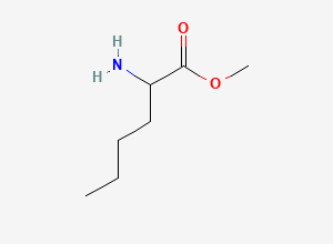 Two-dimensional chemical structure of Methyl 2-aminohexanoate