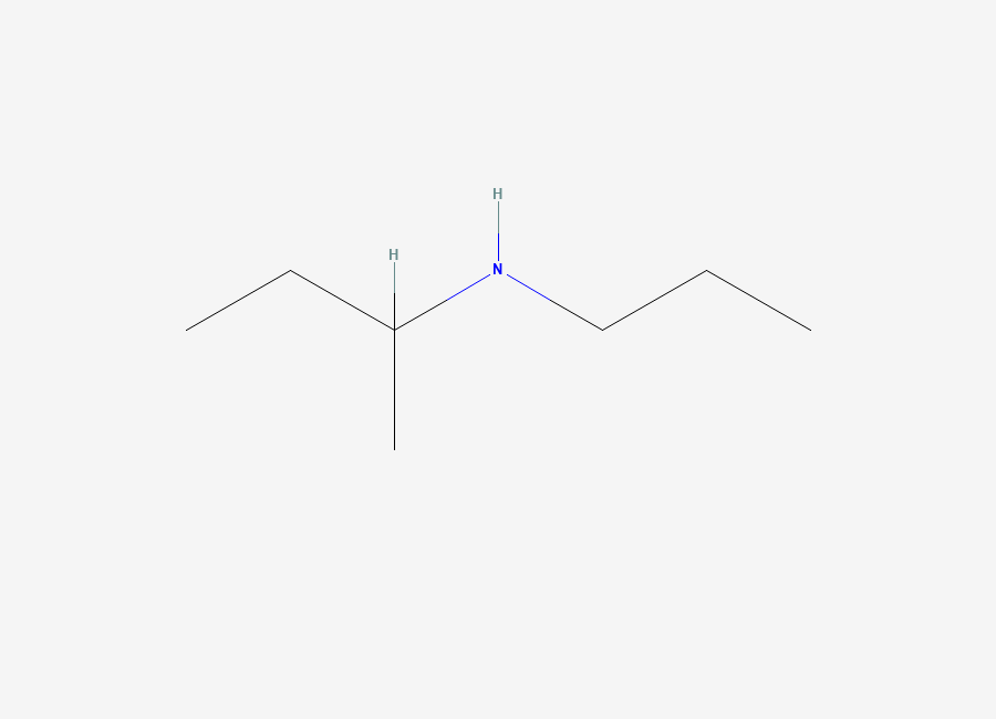 Two-dimensional chemical structure of N-sec-Butylpropylamine