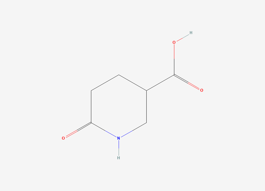 Two-dimensional chemical structure of 6-Oxopiperidine-3-carboxylic acid