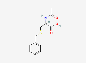Two-dimensional chemical structure of N-Acetyl-S-benzylcysteine