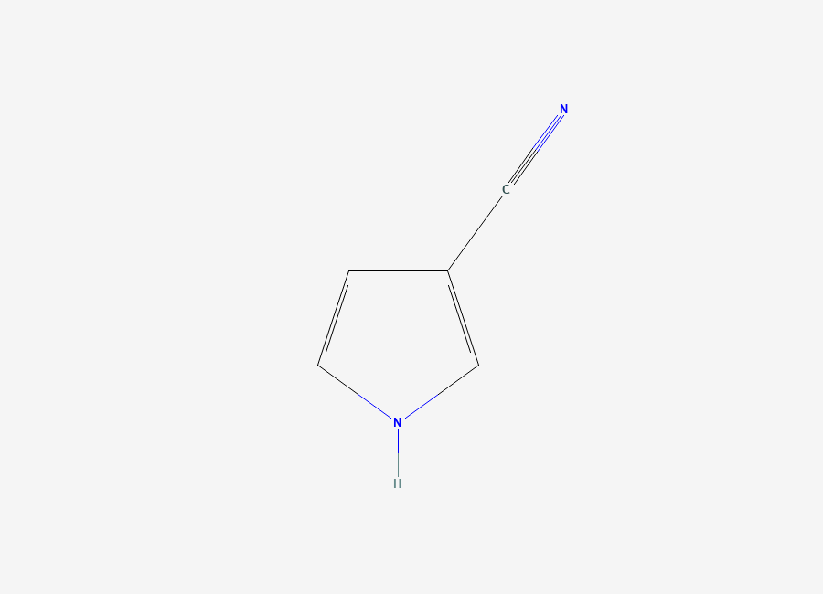 Two-dimensional chemical structure of 1H-pyrrole-3-carbonitrile