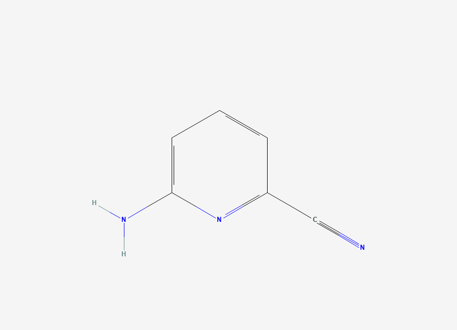 Two-dimensional chemical structure of 6-Aminopyridine-2-carbonitrile