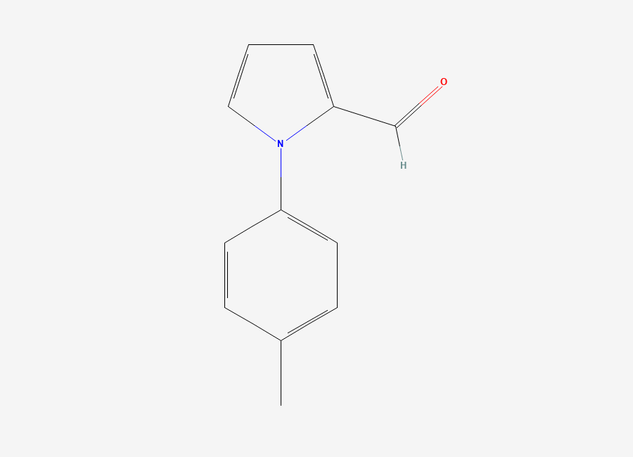 Two-dimensional chemical structure of 1-(4-Methylphenyl)-1H-pyrrole-2-carbaldehyde