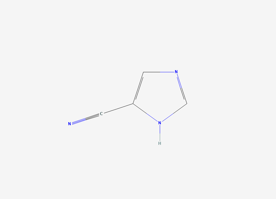 Two-dimensional chemical structure of 1H-imidazole-4-carbonitrile