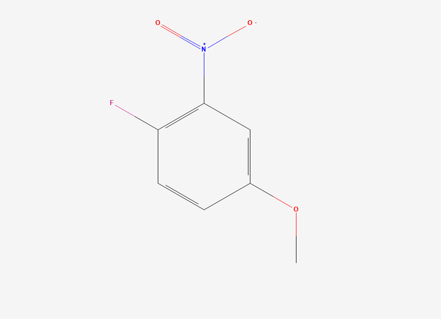 Two-dimensional chemical structure of 1-Fluoro-4-methoxy-2-nitrobenzene