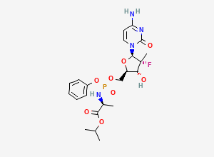 Two-dimensional chemical structure of Sofosbuvir impurity J