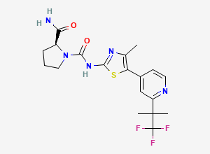 Two-dimensional chemical structure of Alpelisib