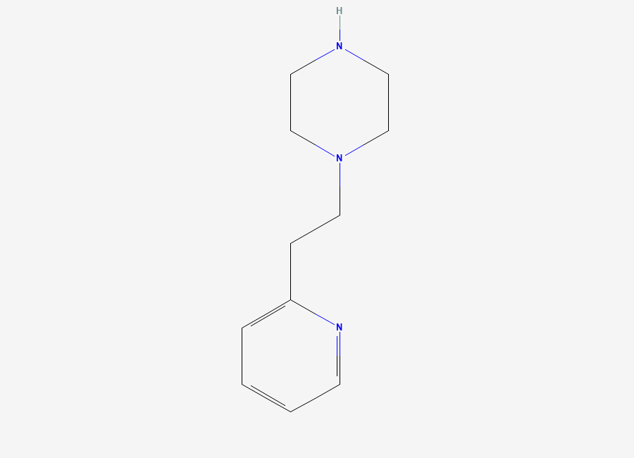 Two-dimensional chemical structure of Piperazine, 2-pyridylethyl-