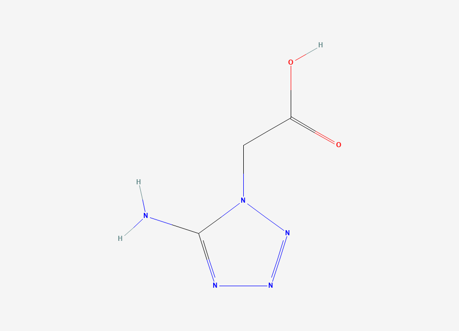 Two-dimensional chemical structure of (5-amino-1H-tetrazol-1-yl)acetic acid