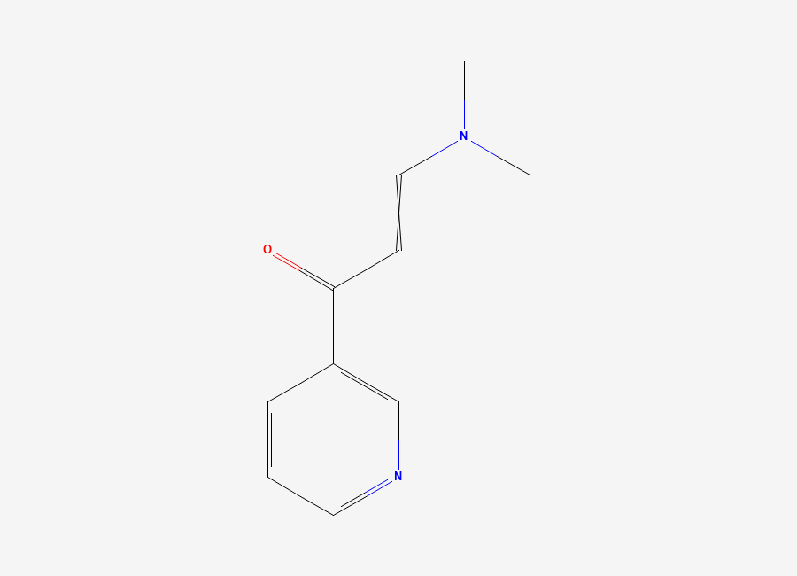 Two-dimensional chemical structure of 1-(3-Pyridyl)-3-(dimethylamino)-2-propen-1-one