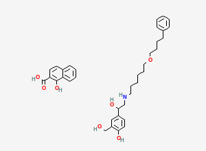 Two-dimensional chemical structure of Salmeterol Xinafoate