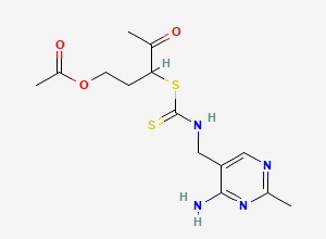 Two-dimensional chemical structure of Thiamine EP Impurity H /Thiamine Thiocarbamate, CAS 89285-03-0