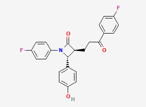 Two-dimensional chemical structure of Ent-Ezetimibe Ketone, CAS 1376615-01-8