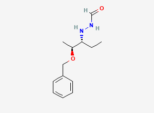Two-dimensional chemical structure of N'-((2S,3R)-2-(benzyloxy)pentan-3-yl)formohydrazide, CAS 1428118-40-4