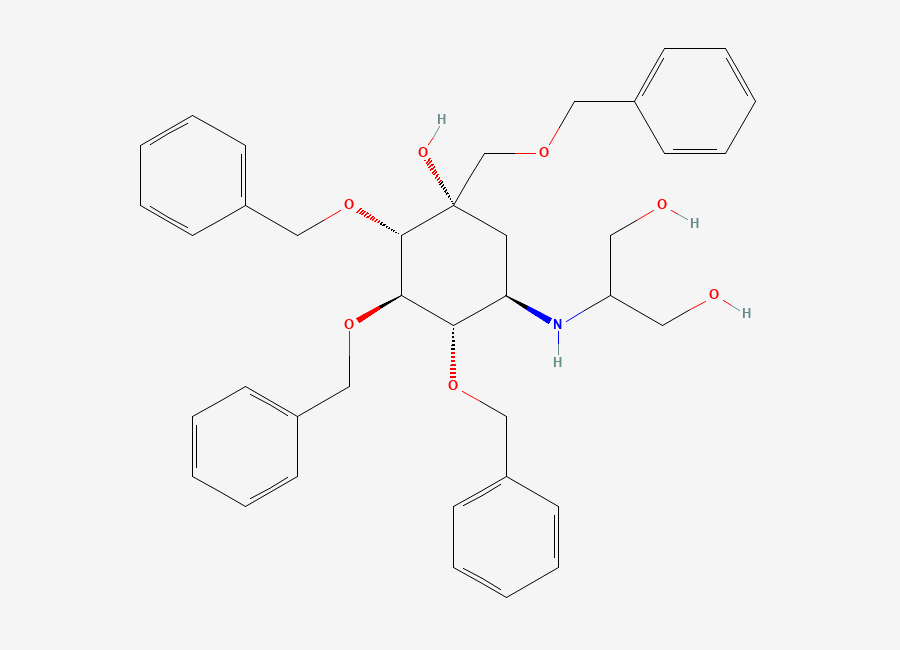 Two-dimensional chemical structure of Voglibose Impurity 20