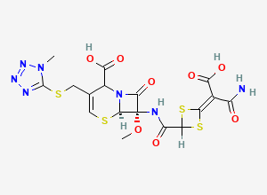 Two-dimensional chemical structure of delta2-Cefotetan