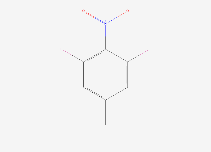 Two-dimensional chemical structure of 1,3-Difluoro-5-methyl-2-nitrobenzene