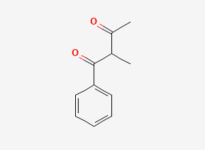 Two-dimensional chemical structure of 2-Methyl-1-phenylbutane-1,3-dione