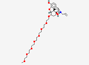 Two-dimensional chemical structure of Naloxegol, CAS 854601-70-0