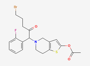 Two-dimensional chemical structure of Prasugrel Impurity F