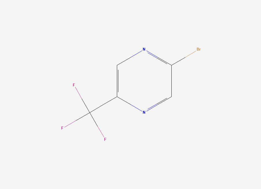Two-dimensional chemical structure of 2-Bromo-5-(trifluoromethyl)pyrazine