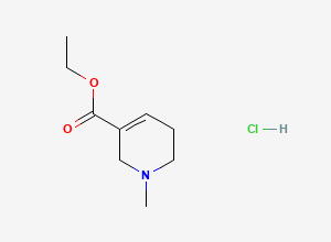 Two-dimensional chemical structure of Arecaidine Ethyl Ester (HCl Salt), CAS 17210-50-3