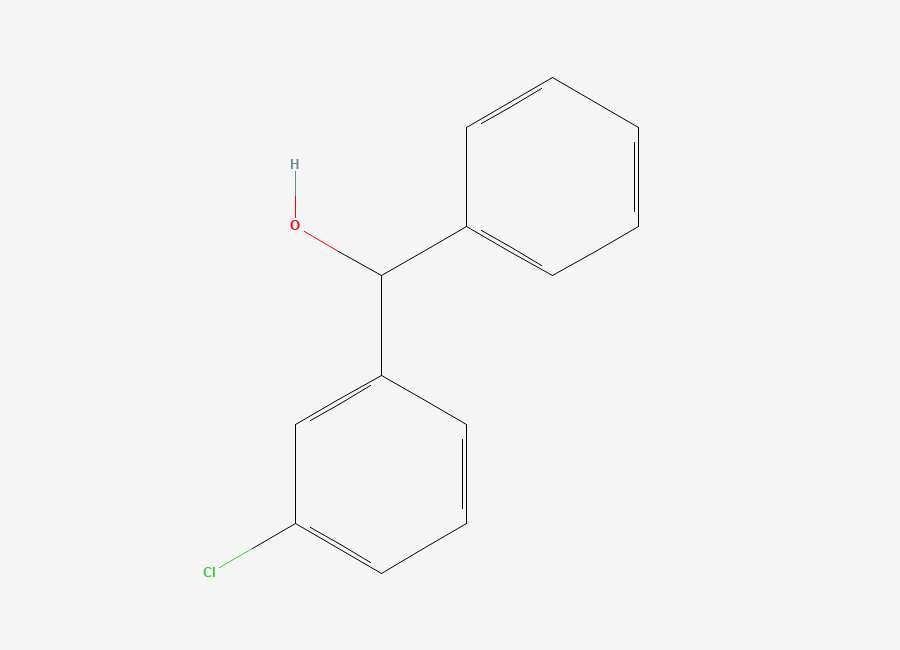 Two-dimensional chemical structure of (3-Chlorophenyl)(phenyl)methanol