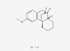 Two-dimensional chemical structure of Dextromethorphan EP Impurity D HBr