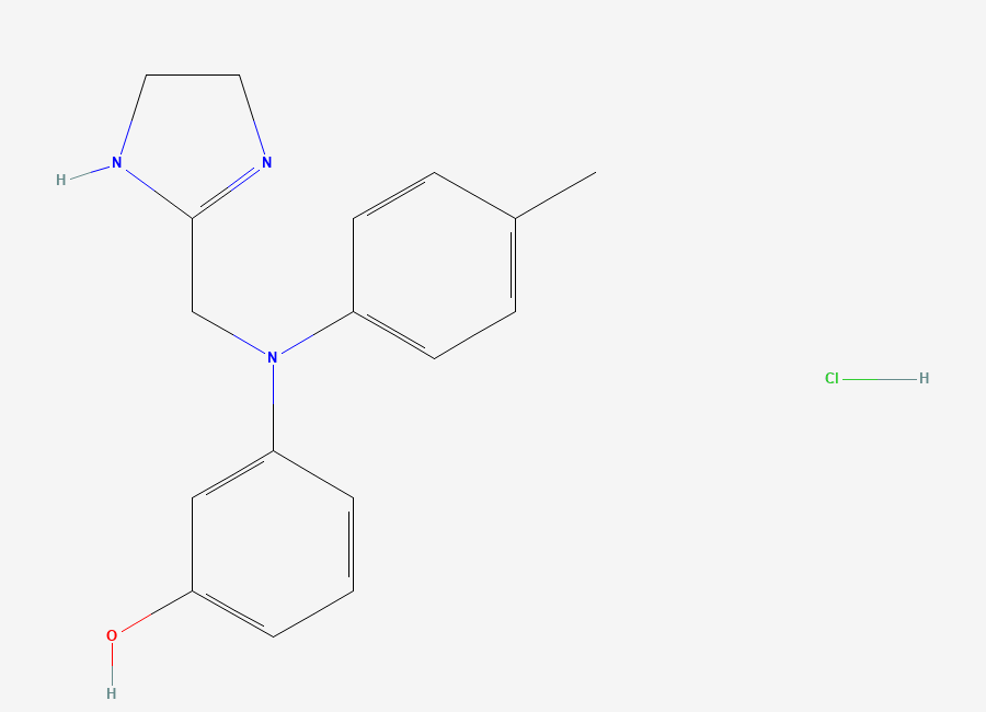 Two-dimensional chemical structure of Phentolamine Hydrochloride