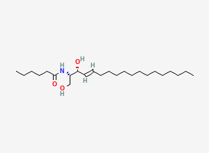 Two-dimensional chemical structure of N-Hexanoylsphingosine