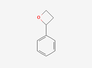 Two-dimensional chemical structure of 2-Phenyloxetane