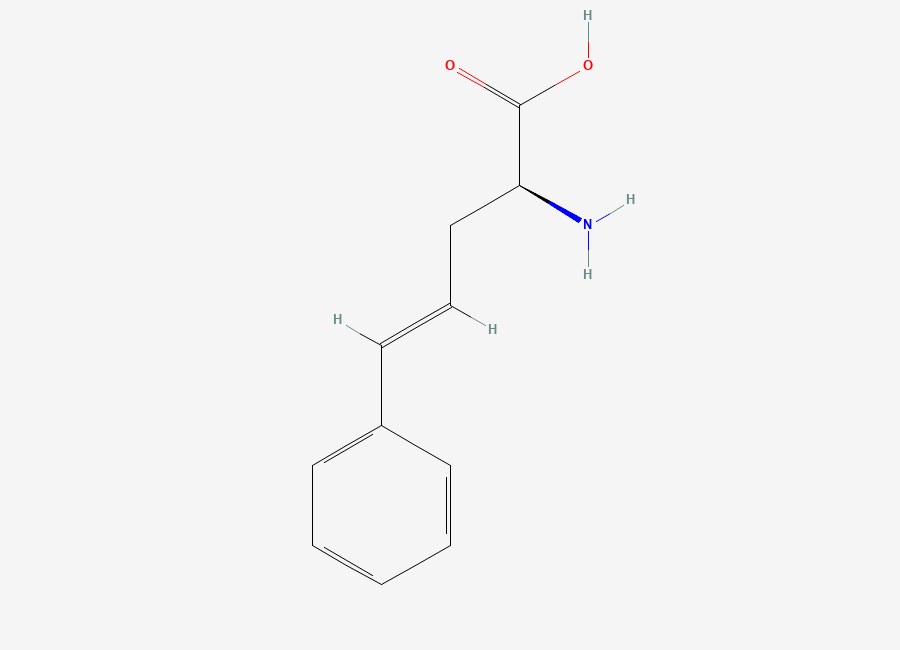 Two-dimensional chemical structure of 2-Amino-5-phenyl-(2s)-4-pentenoic acid