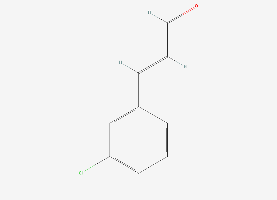 Two-dimensional chemical structure of 3-Chlorocinnamaldehyde