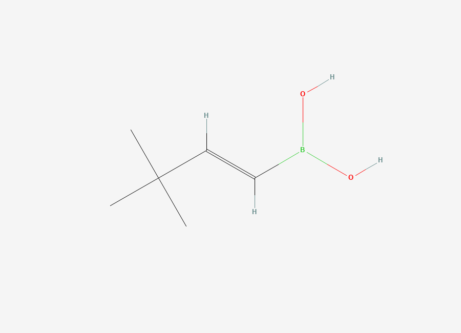 Two-dimensional chemical structure of 2-tert-Butyl-E-vinylboronic acid