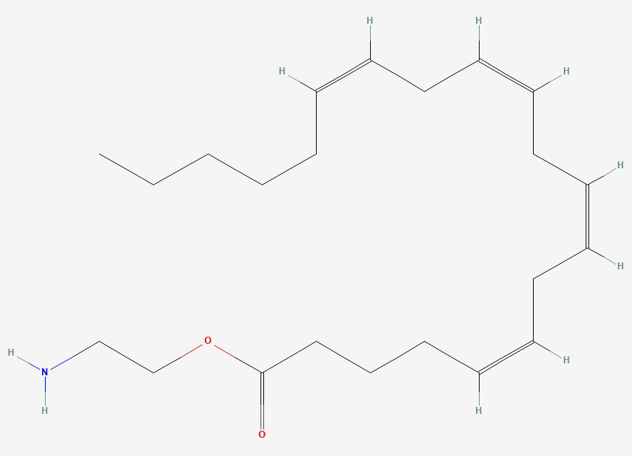 Two-dimensional chemical structure of Virodhamine