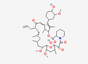 Two-dimensional chemical structure of Tacrolimus Diene Impurity / Tacrolimus EP Impurity I, CAS 104987-16-8
