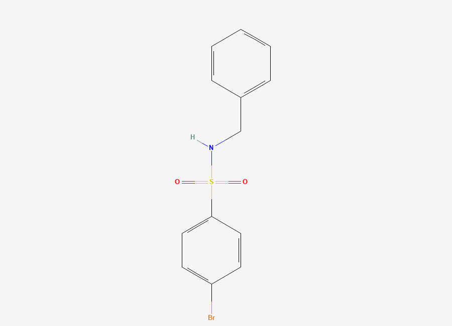 Two-dimensional chemical structure of N-Benzyl-4-bromobenzenesulfonamide