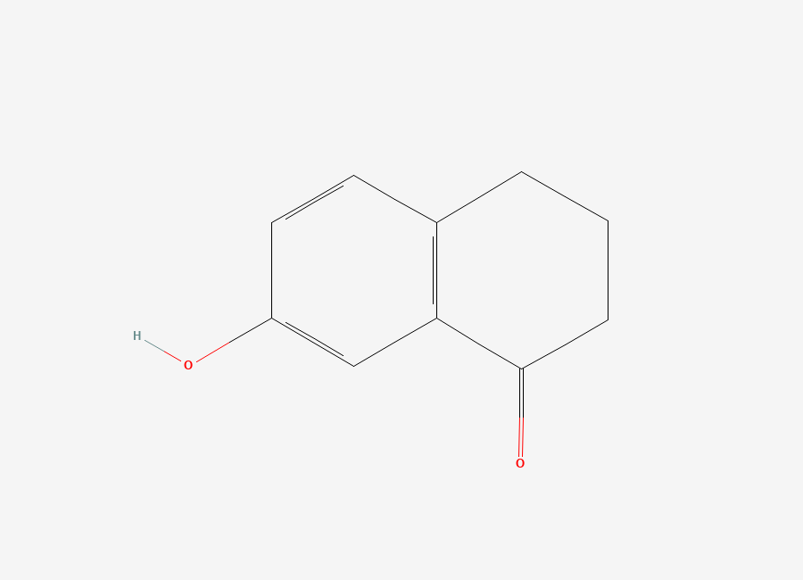 Two-dimensional chemical structure of 7-hydroxy-3,4-dihydro-2H-naphthalen-1-one