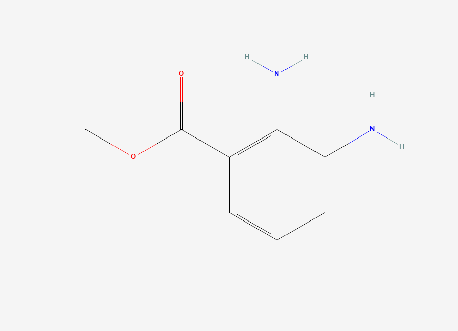 Two-dimensional chemical structure of 2,3-Diaminobenzoic acid methyl ester