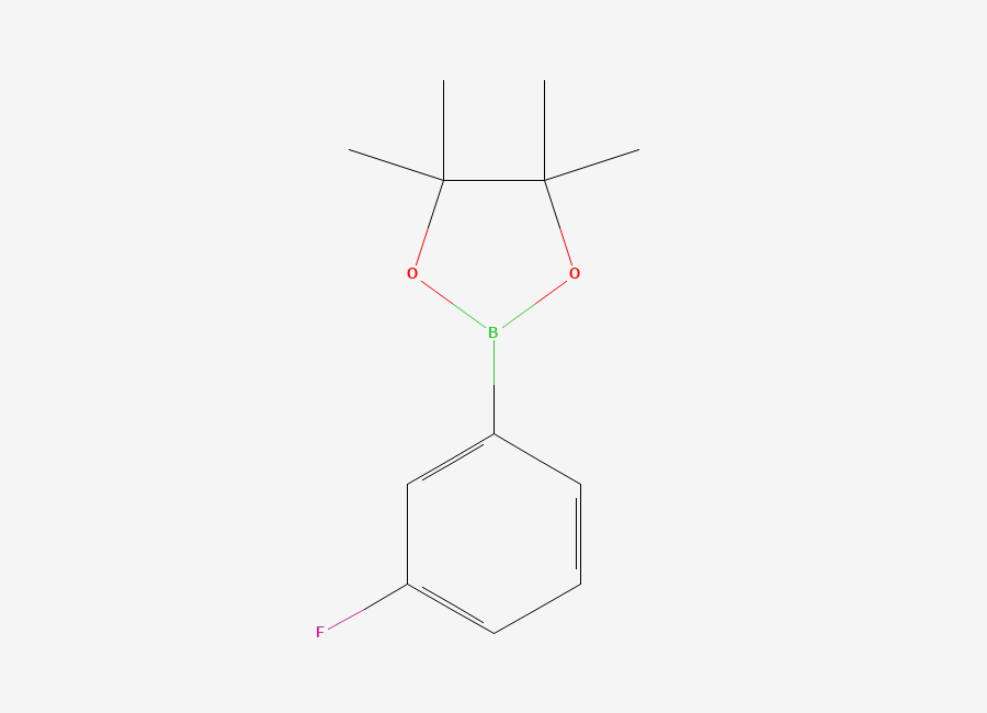 Two-dimensional chemical structure of 3-Fluorophenylboronic acid pinacol ester