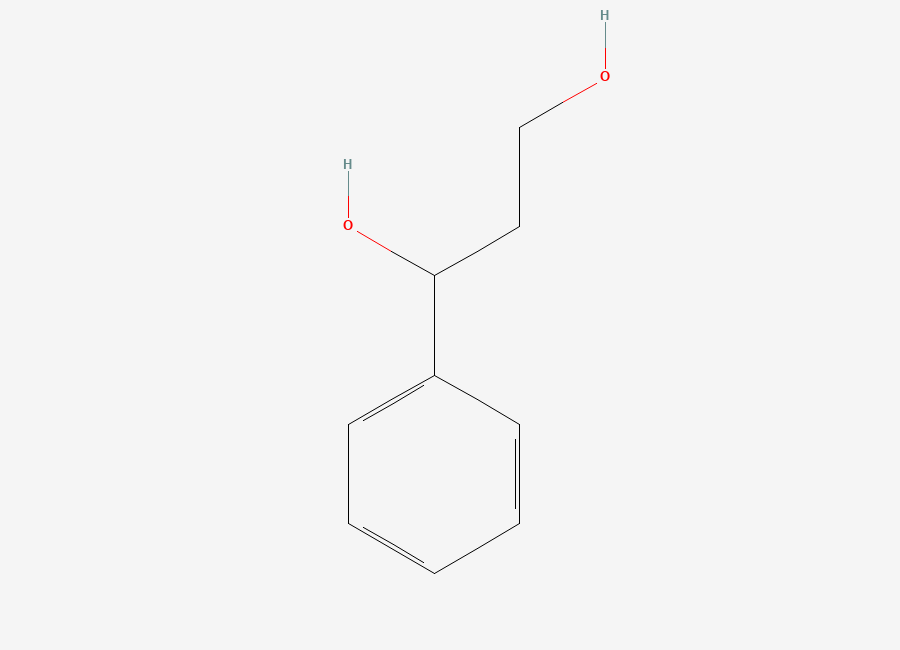 Two-dimensional chemical structure of 1-Phenyl-1,3-propanediol