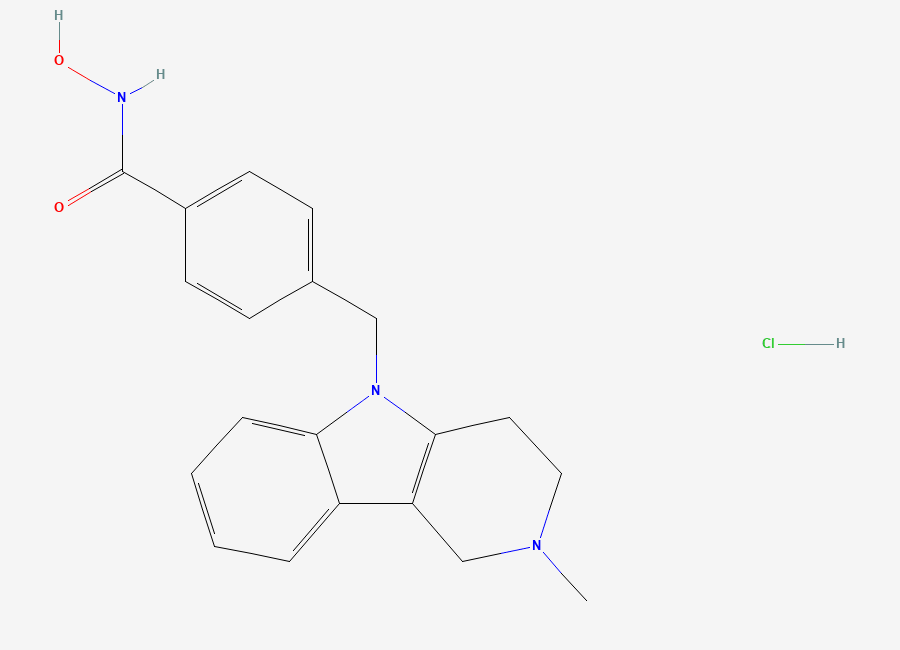 Two-dimensional chemical structure of Tubastatin A hydrochloride