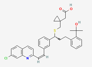 Two-dimensional chemical structure of Montelukast, cis-
